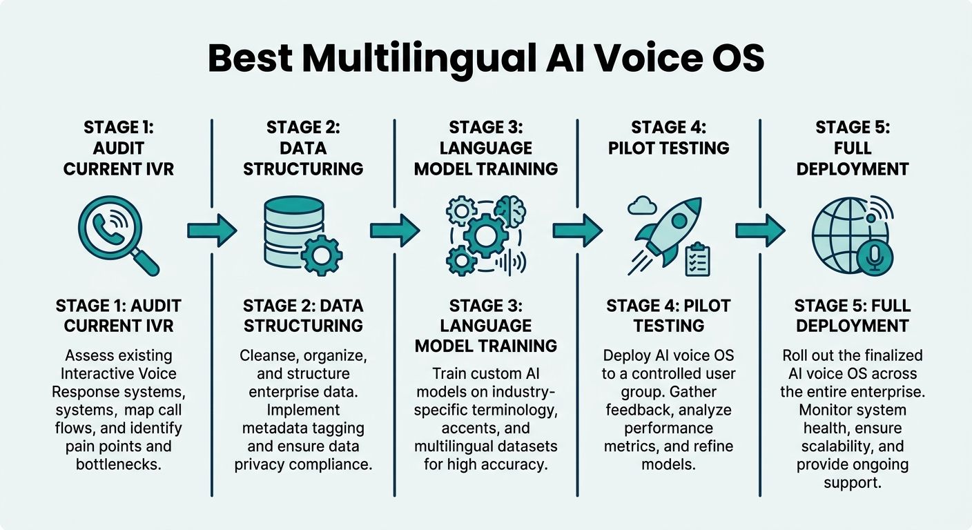 Step-by-step migration blueprint for implementing the best multilingual AI voice OS for high volume customer service.