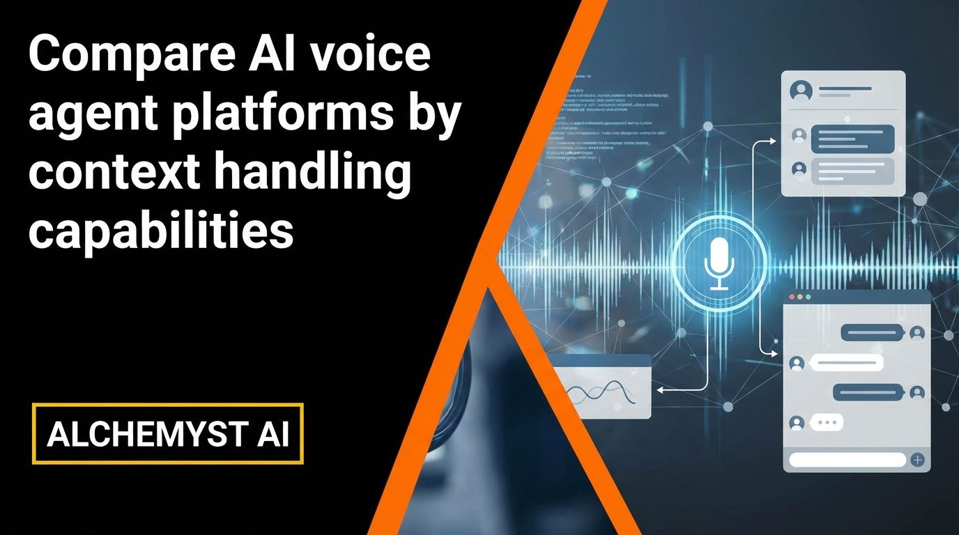 Compare AI voice agent platforms by context handling capabilities ...
